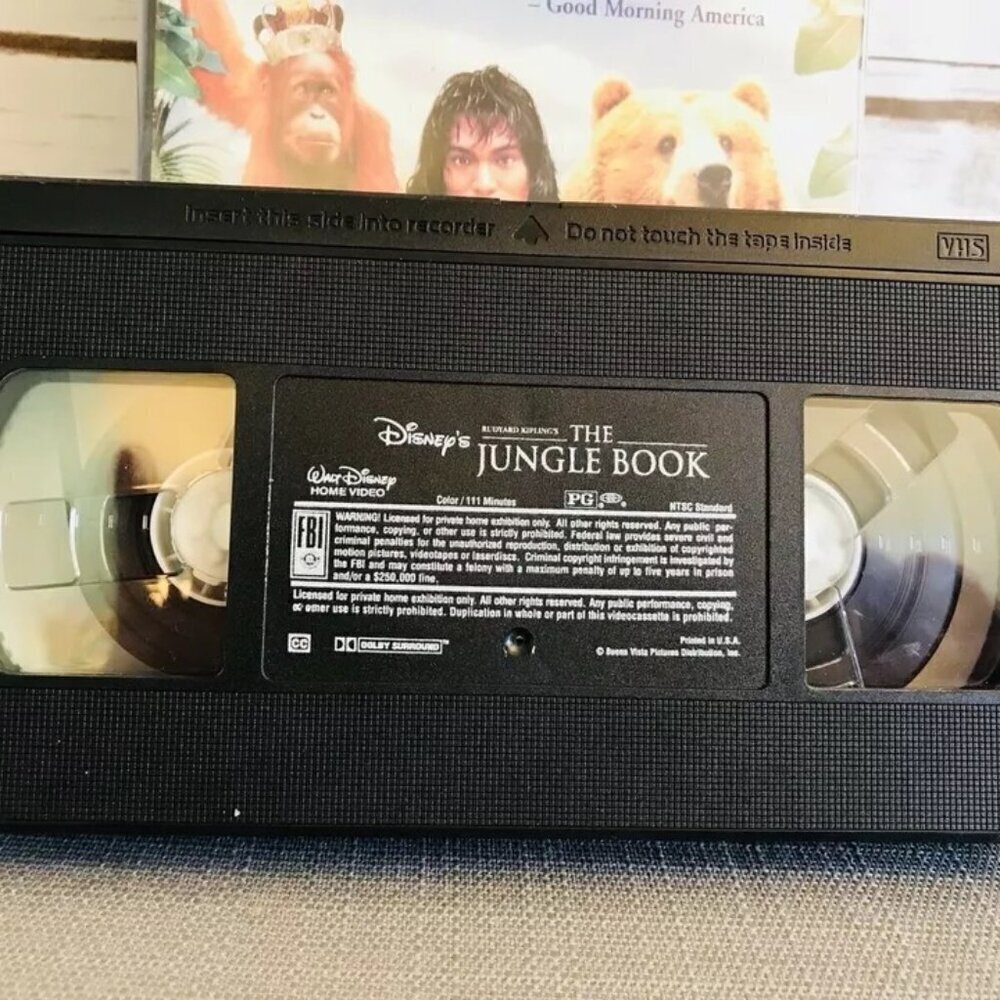 THE JUNGLE BOOK Disney's VHS Home Video Tape in Clamshell Case - Picture 5 of 6